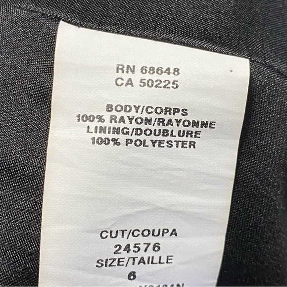 Allen Swartz NWT black evening, party, dinner gown open back high split sz 6 - Picture 11 of 14